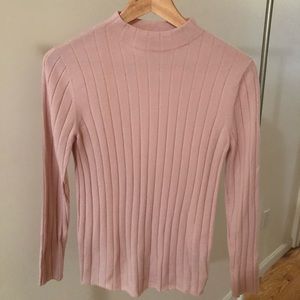 Lafayette 148 Rose Pink Wool Sweater